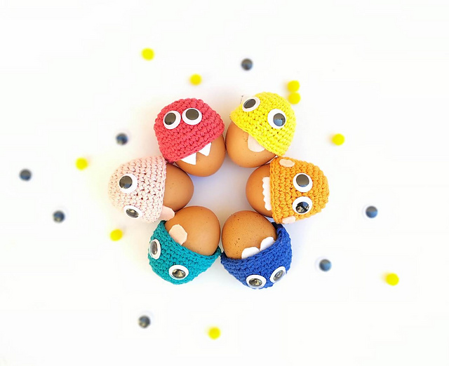 Monsters egg cozies