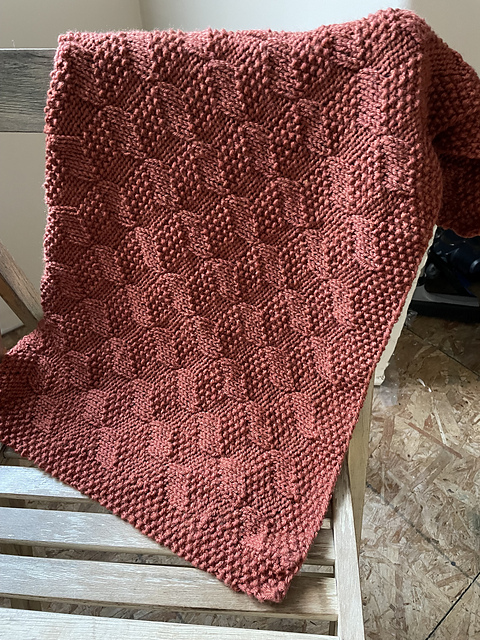 3D Squares Baby Blanket