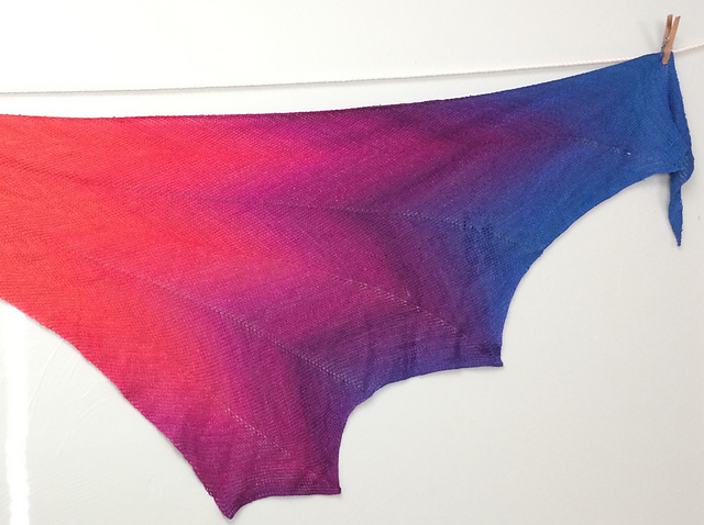Shooting Star Tunisian Shawl
