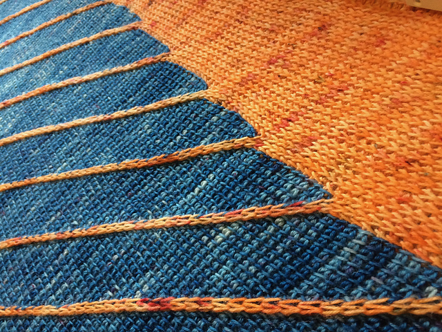 Merge Left Shawl