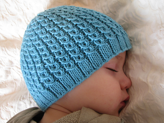 Eyelet Cable Hat