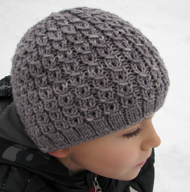 Eyelet Cable Hat - Worsted Weight