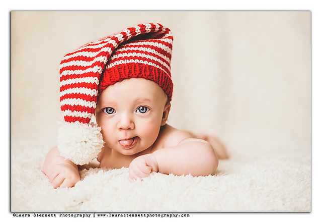 Tiny Candy Cane Stocking Cap