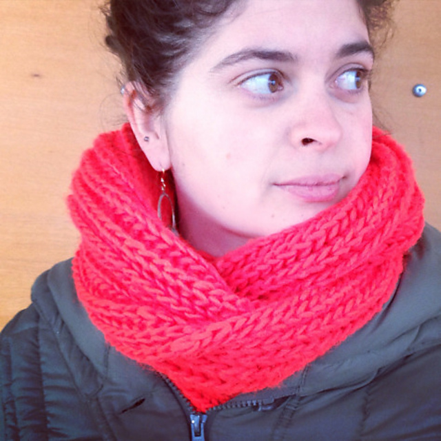 Fluffy Brioche Cowl