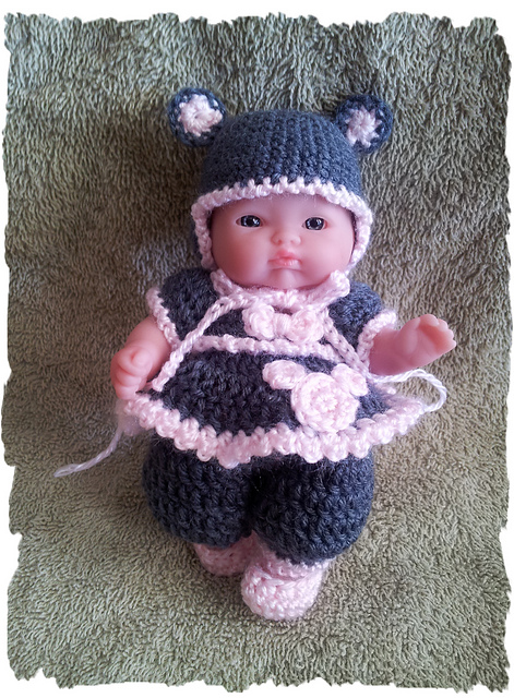 Mouse Outfit for 5 inch Baby Doll