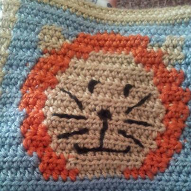 Lion Face Square