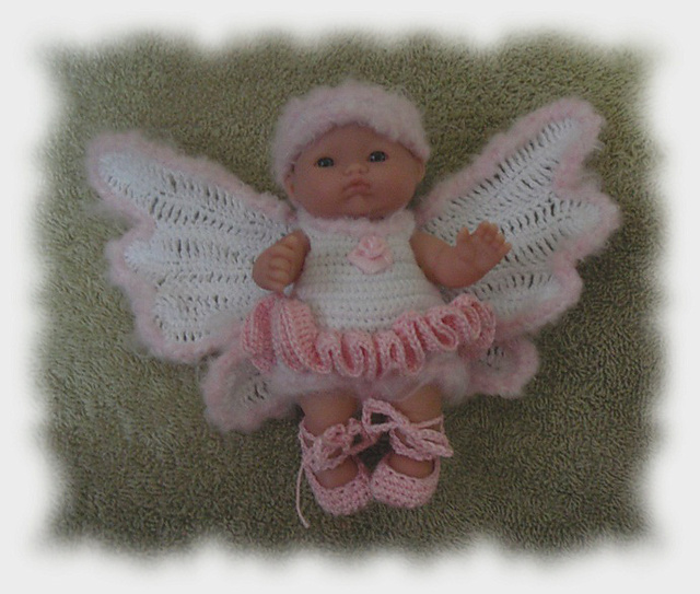 Ballerina Costume for 5 Inch Berenguer Doll
