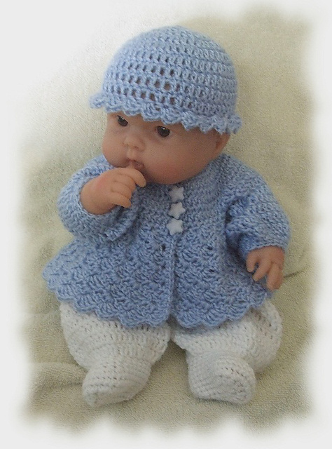 Sweet Baby Boy Romper for 14-15" Chubby Baby Doll