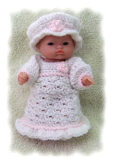 Pretty Princess Nightgown Set for 5 Inch Baby Doll
