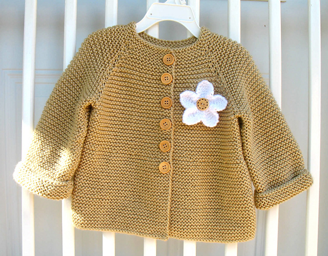 Baby Cardigan with Embellishments