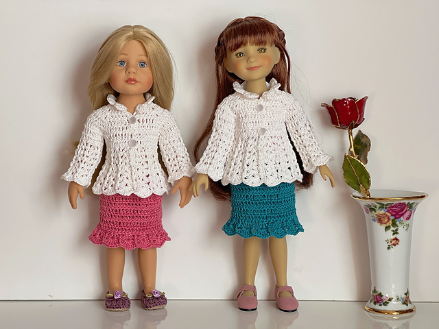 White Petals Doll Set