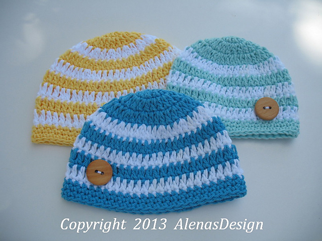 Stripe Baby Hat