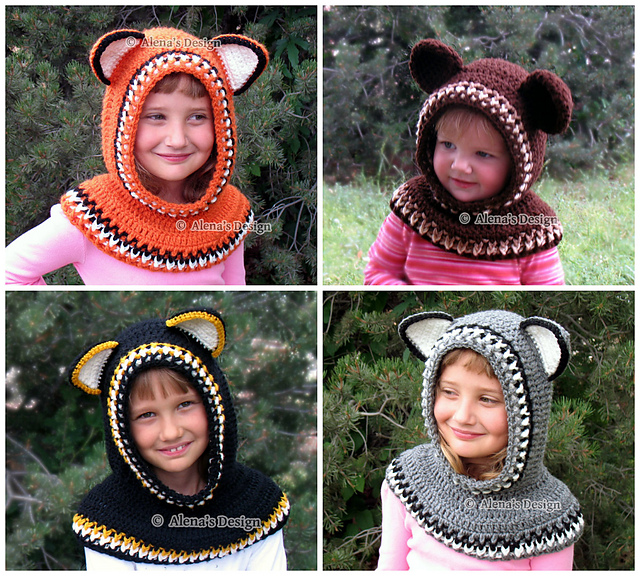 Hooded Cowl with Ears 2