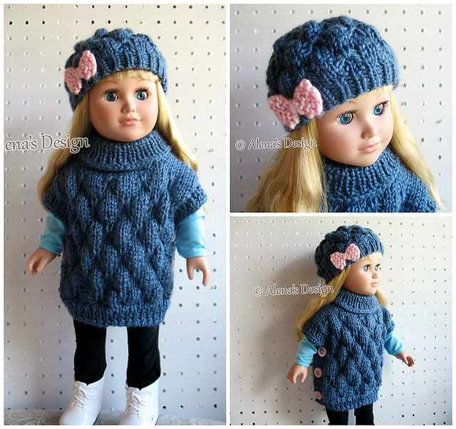 Pullover Poncho Set