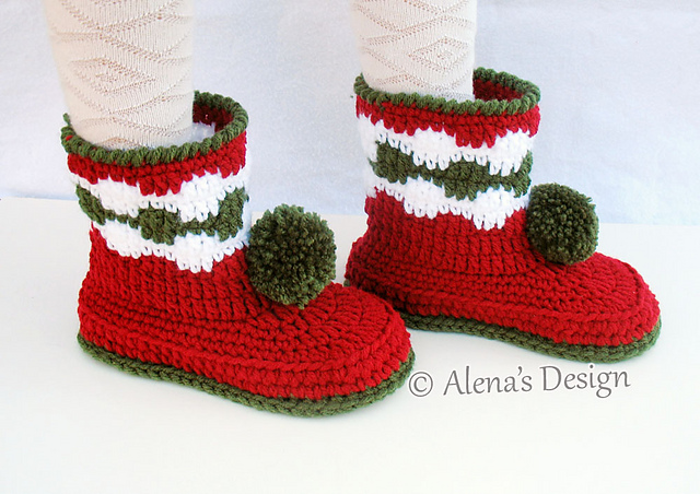 Children's Pom-Pom Boots
