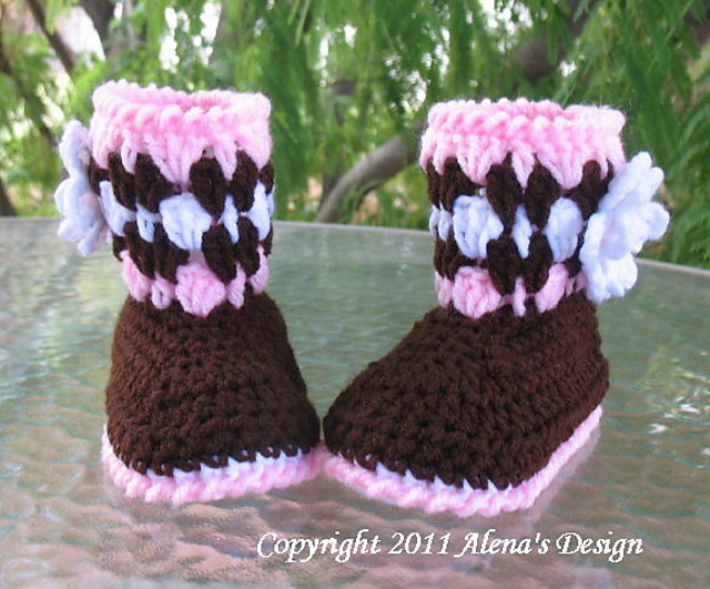 Brown Toddler Booties