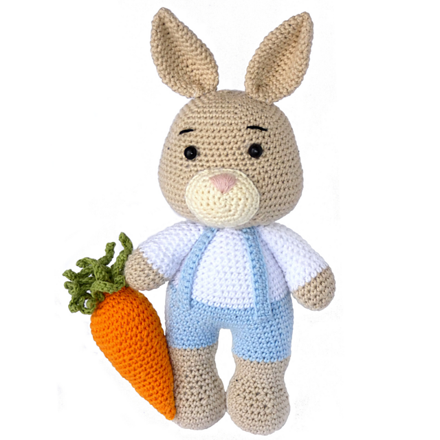 Easter bunny with carrot