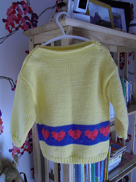 Design A - Pullover with Stripe and Optional Hearts