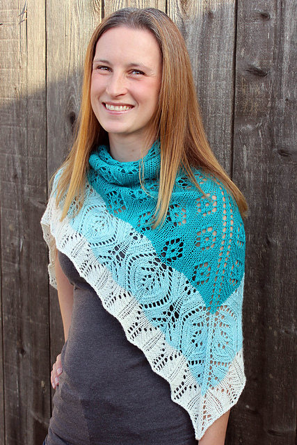 Lace Windflower Shawl