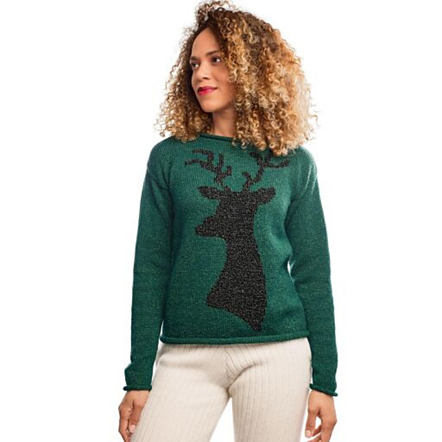 06 Pull col rond bords roulottés - M0083