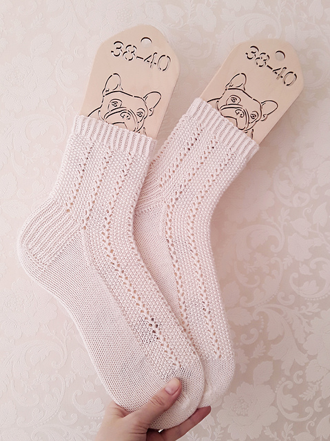 Snow-white socks