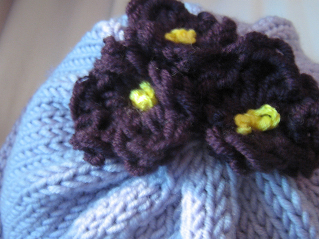 Kid's Flower Caps - Knit