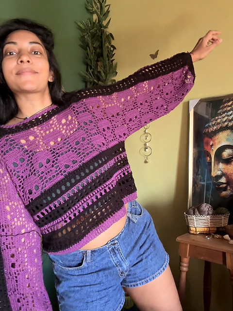 2face pattern knit Alia 完売 Ravelry: Craniumania Sweater pattern by Alice Briallen