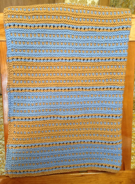 Garter Slip Stitch Blanket