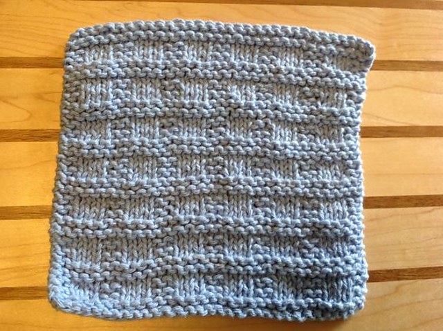 Enclosed Squares Baby Washcloth