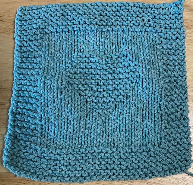 Small Heart Washcloth 2