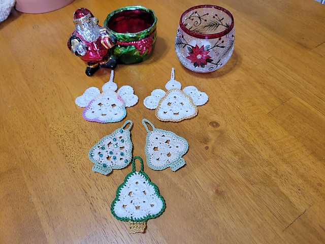 Christmas Tree & Angel Ornaments