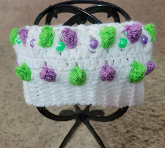 Ravelry Popcorn Stitch Ear Warmer pattern by Alice Terrell