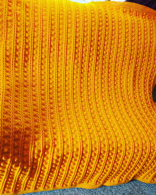 Ravelry: Popcorn and Ribs Afghan pattern by Alicia LaFontaine