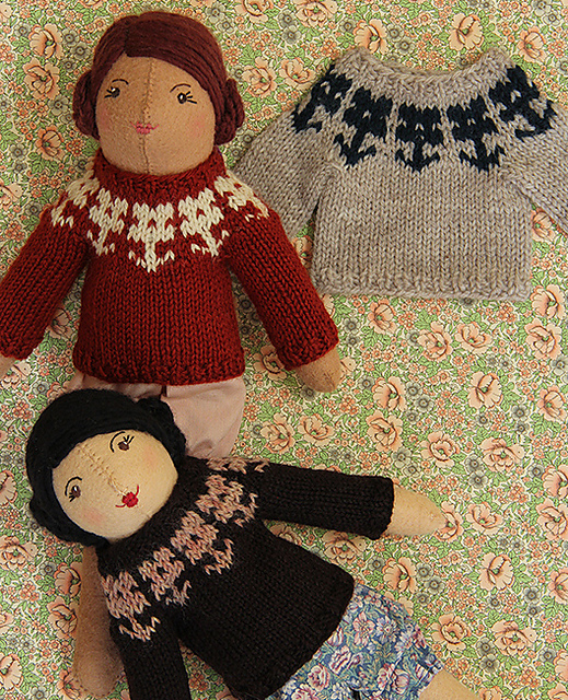 Little Flower Sweater for Dolls