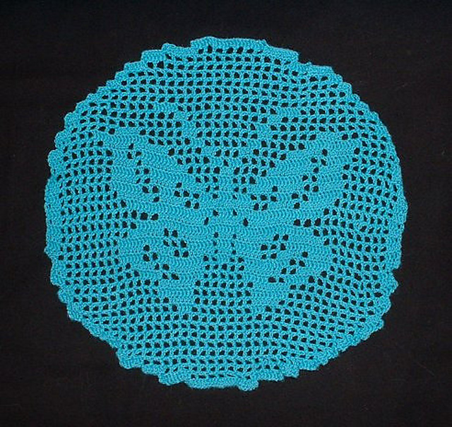 Filet Butterfly Doily