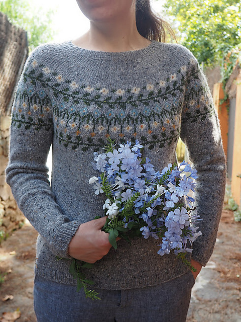 Ravelry: Hanakotoba Sweater pattern by Woolen Tales - Main Image