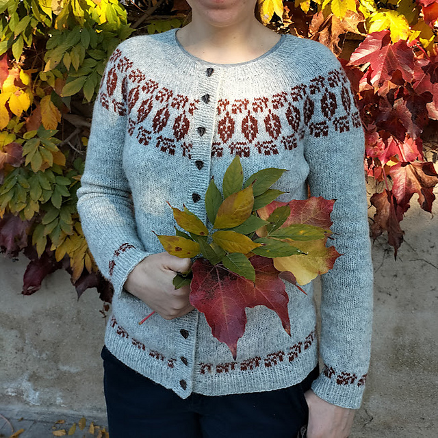 Ravelry Crimson Forest Cardigan pattern by Woolen Tales