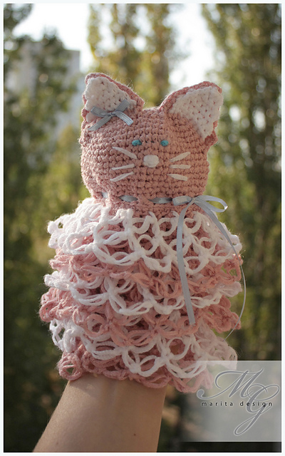 The French Pussycat Bath Mitts 