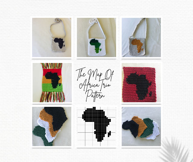 Map of Africa Trio