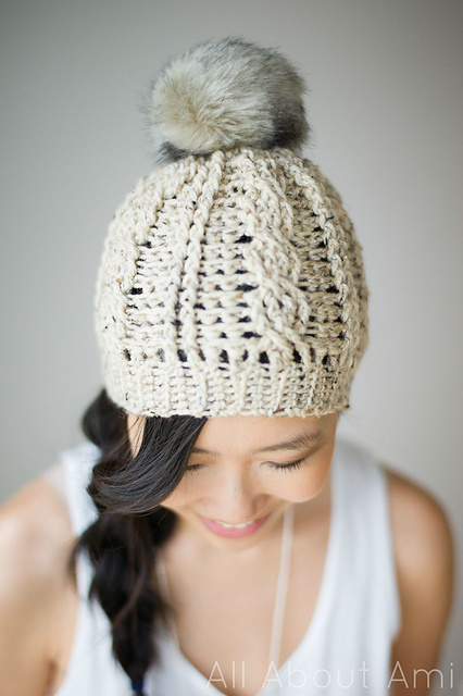 Cabled Beanie, version 2