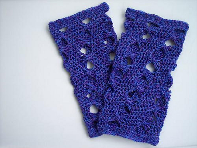 Purple Butterfly Leg Warmers
