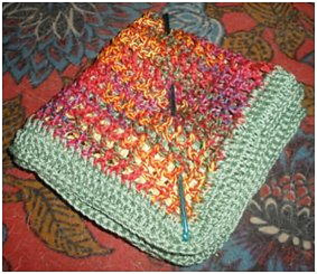 Grandma's Scrap Thread DishCloth