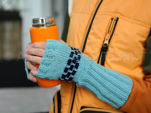 Knitted Arm Warmers "Echo"