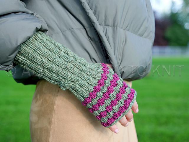 Knitted Arm Warmers "Juniper"