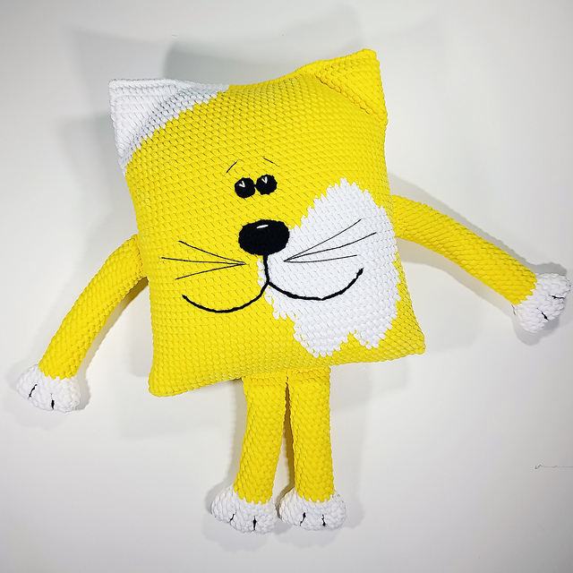 Lemon Cat Pillow