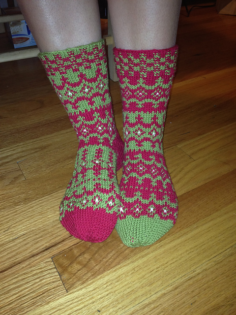 Holiday Garland Sock