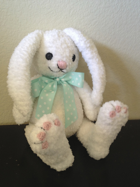 Bunny Buddy big crocheted bunny