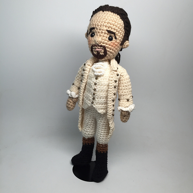 Alexander Hamilton Musical amigurumi