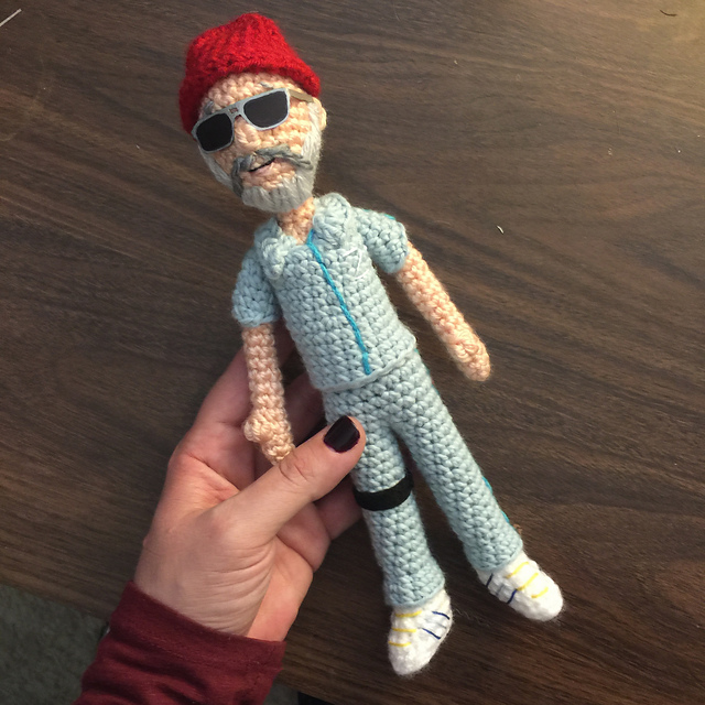 Bill Murray as Steve Zissou Amigurumi