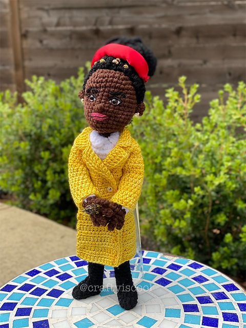 Amanda Gorman Amigurumi Doll